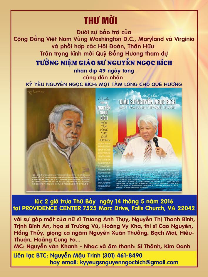 ThuMoiTuongNiemGiaoSuNguyenNgocBich140516